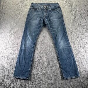 Bull Head Dillon Jeans Mens 29x30 Blue Cotton Denim Skinny Leg Faded Workwear